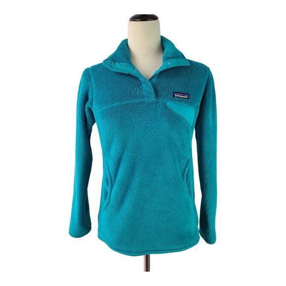 Patagonia  Blue  Snap T Fleece Pullover Size XS - Picture 1 of 5